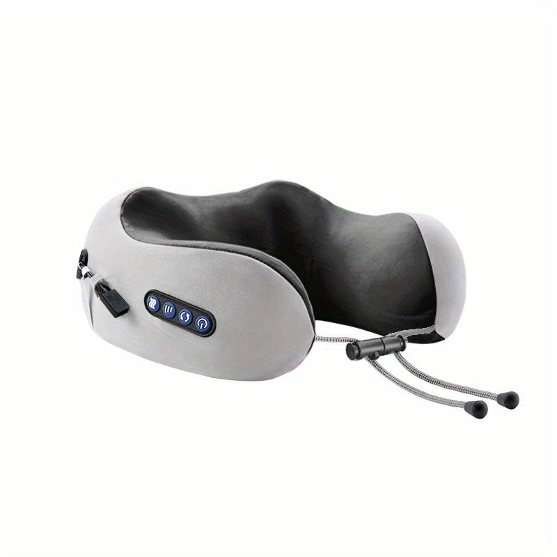 Portable U-Shaped Electric Neck Massager for Travel and Home Relaxation