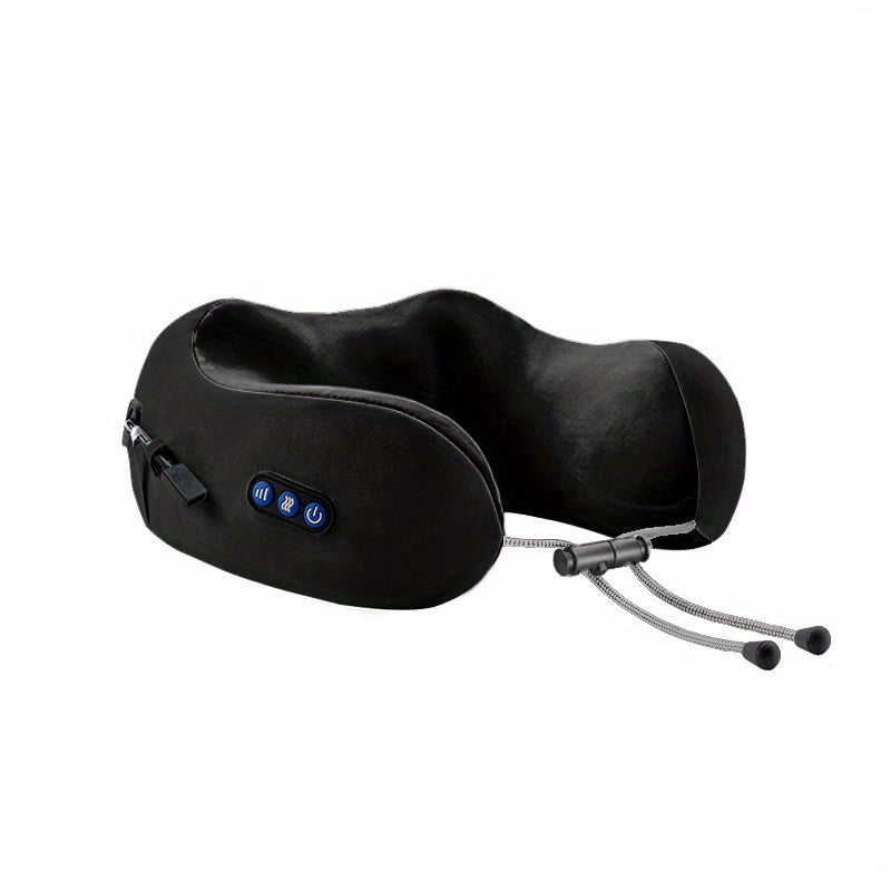 Portable U-Shaped Electric Neck Massager for Travel and Home Relaxation