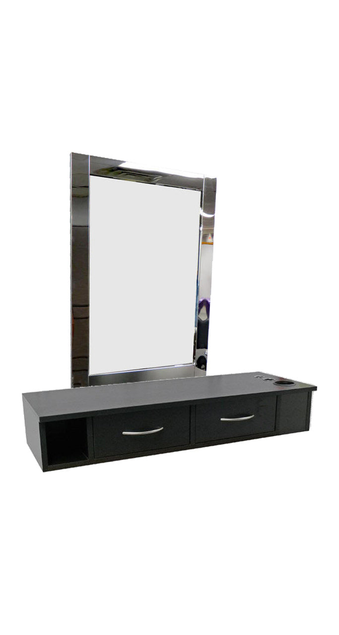 Athena Two drawer Cabinet Black