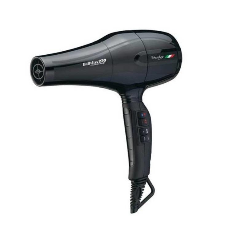 Professional Venetian Black Hair Dryer 110V 127V 2000W - Babyliss