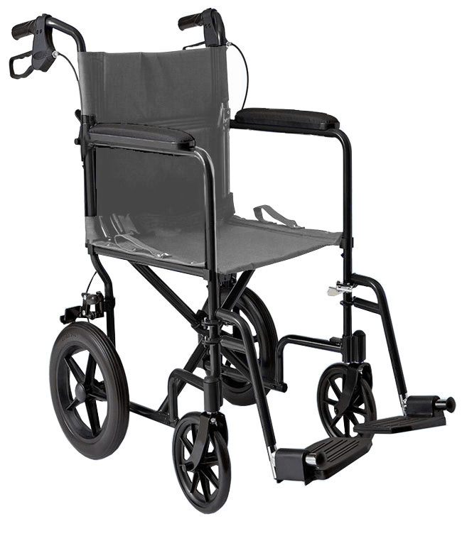 MOBB Lightweight Transport Chair 12" Rear Wheels