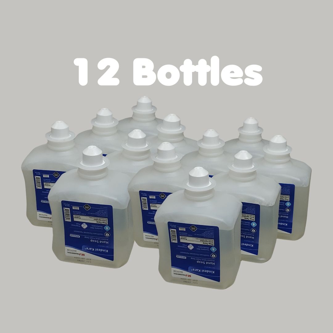 SCJ Professional 12 Cartridges Kindest Care Advanced Antimicrobial Foam 1 L (12L Total) 03/24