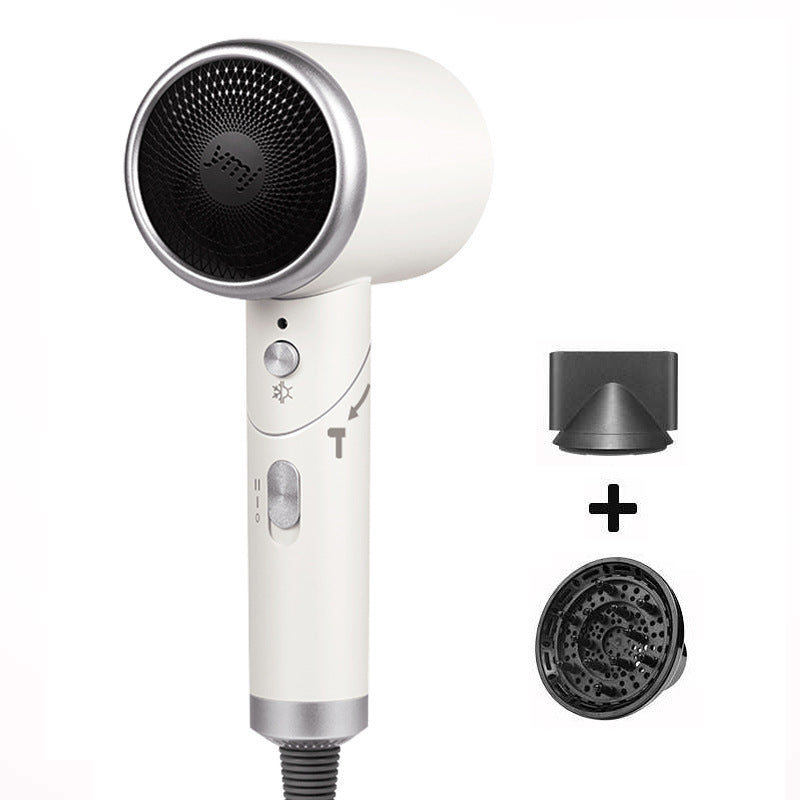 Professional Negative Ion Hair Dryer - 1600W with Heating/2 Speed/Cold Settings, Foldable Nozzle, C02 Filter - Fast Drying and Smooth Hair