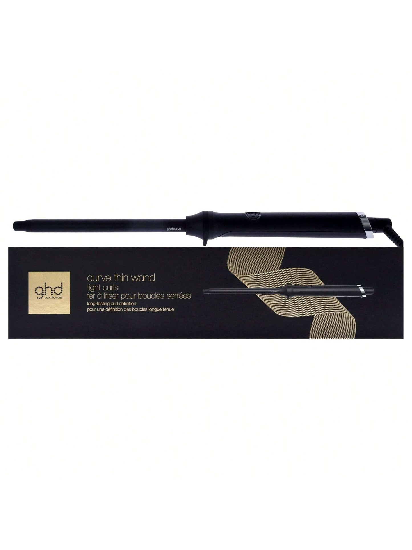 ghd GHD Curve Thin Wand Curling Iron - CPW141 - Black by GHD for Unisex - 0.5 Inch Curling Iron