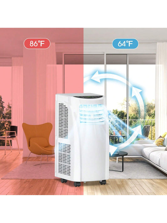 8000 BTU Portable Air Conditioner With Sleep Mode And Dehumidifier Function