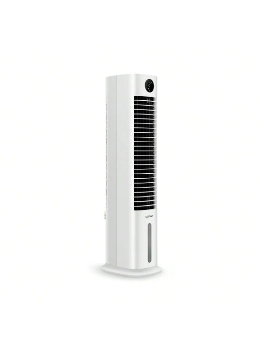 42 Inch 3-In-1 Portable Evaporative Air Cooler Tower Fan With 9H Timer Remote-White