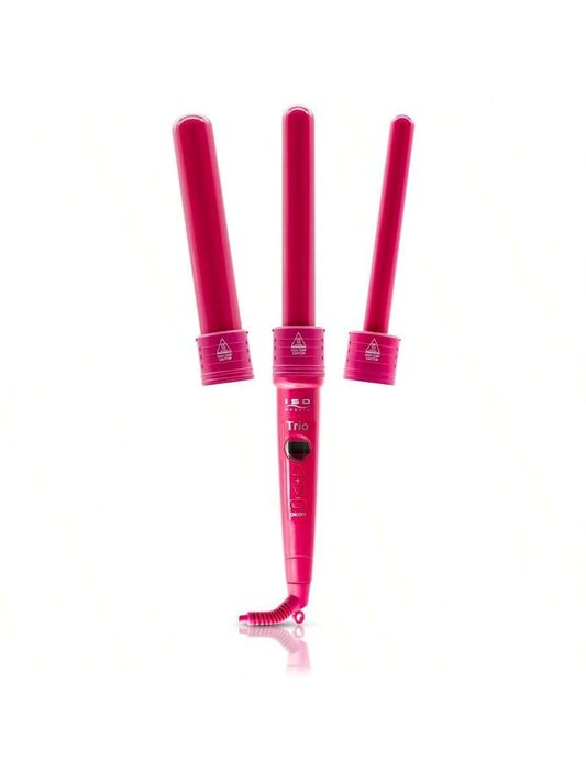 ISO Beauty Trio 3-In-1 Interchangeable Professional Tourmaline-Infused Ceramic Curling Set