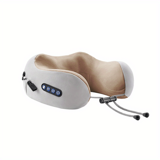 Portable U-Shaped Electric Neck Massager for Travel and Home Relaxation