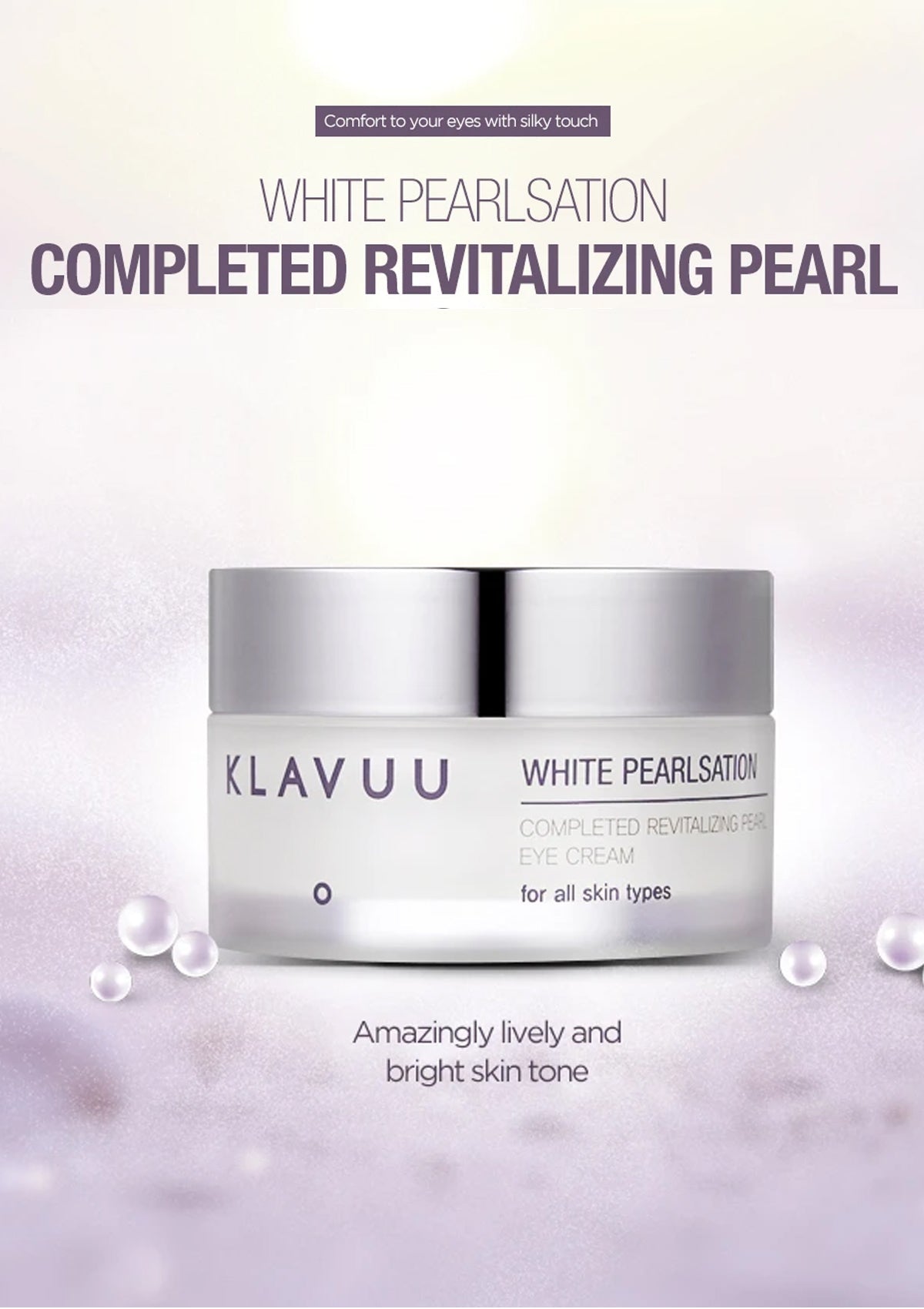 [KLAVUU] White Pearlsation Completed Revitalizing Pearl Eye Cream 20ml