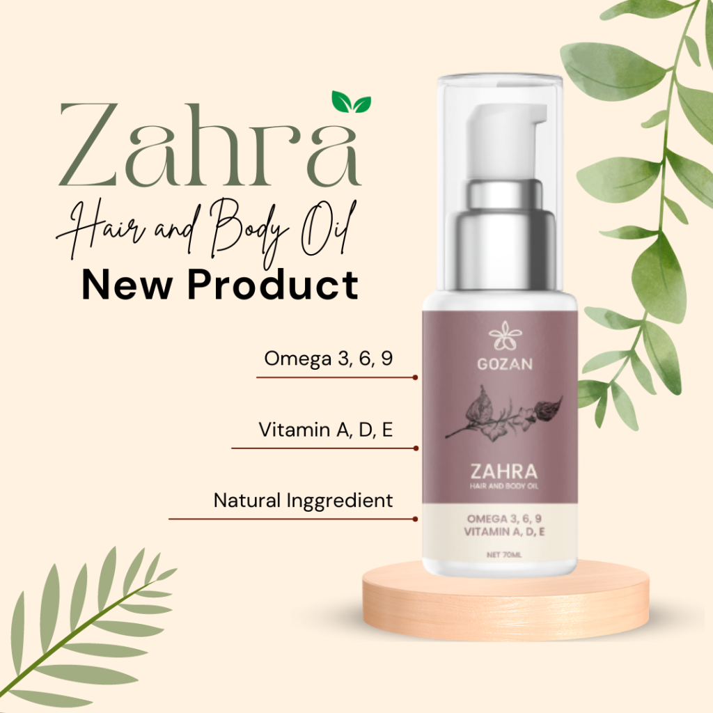 Gozan, Zahra, Hair and Body Oil, 70ml