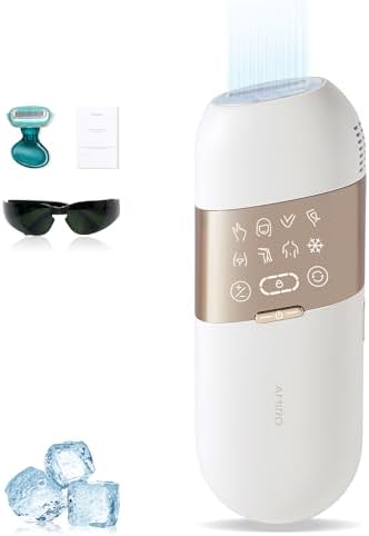 AMIRO Opal IPL Hair Removal Device, 2 modes and 8 Energy Levels, 3 in 1 for Face Armpit Arm Line Leg Whole Body