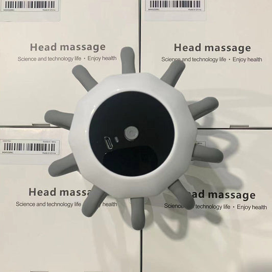 Octopus-Shaped Electric Scalp Massager - 10 Vibrating Contacts for Deep Relaxation and Stress Relief!
