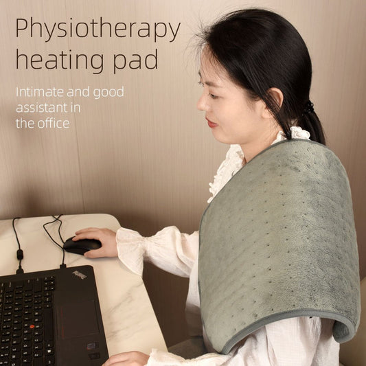 Relieve Back Pain & Cramps Instantly with this Portable Electric Heating Pad - Perfect for Neck & Shoulders!