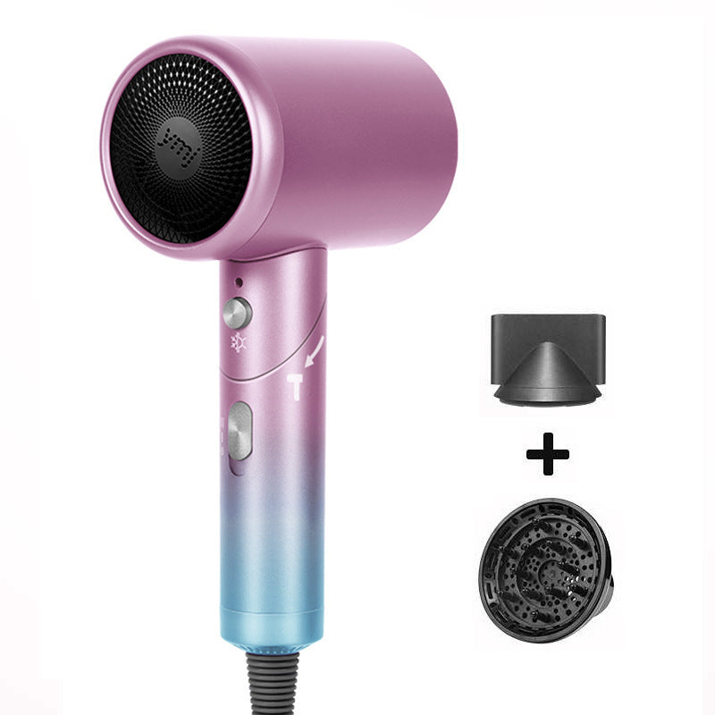 Professional Negative Ion Hair Dryer - 1600W with Heating/2 Speed/Cold Settings, Foldable Nozzle, C02 Filter - Fast Drying and Smooth Hair