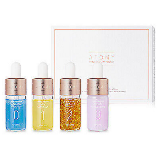 Atomy Synergy Ampoule Program 4 Weeks Hydration Vita 24k Gold Rejuvenating NEW