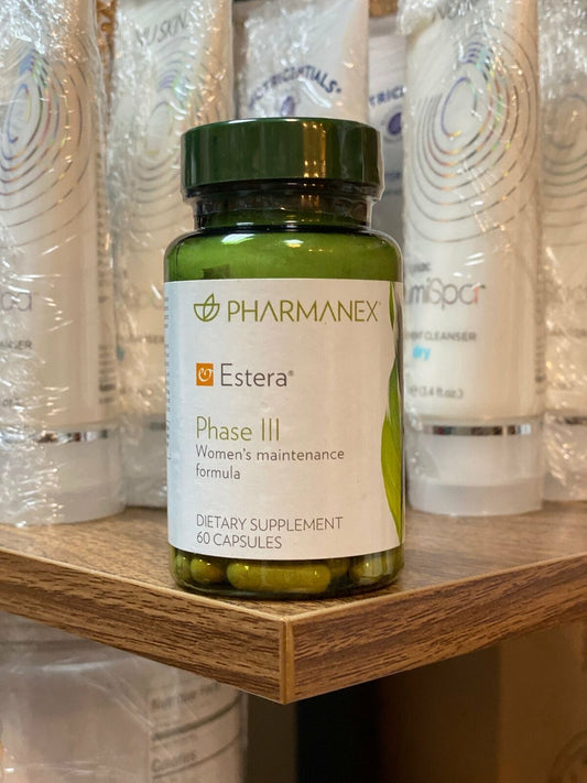 3 Bottles Nu Skin Nuskin Pharmanex Estera Phase III Women Formula 60 Caps ea NEW