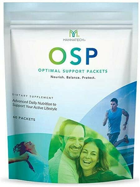 2 Bags Mannatech Optimal Support Packets OSP 60 Packets Multivitamin Support NEW