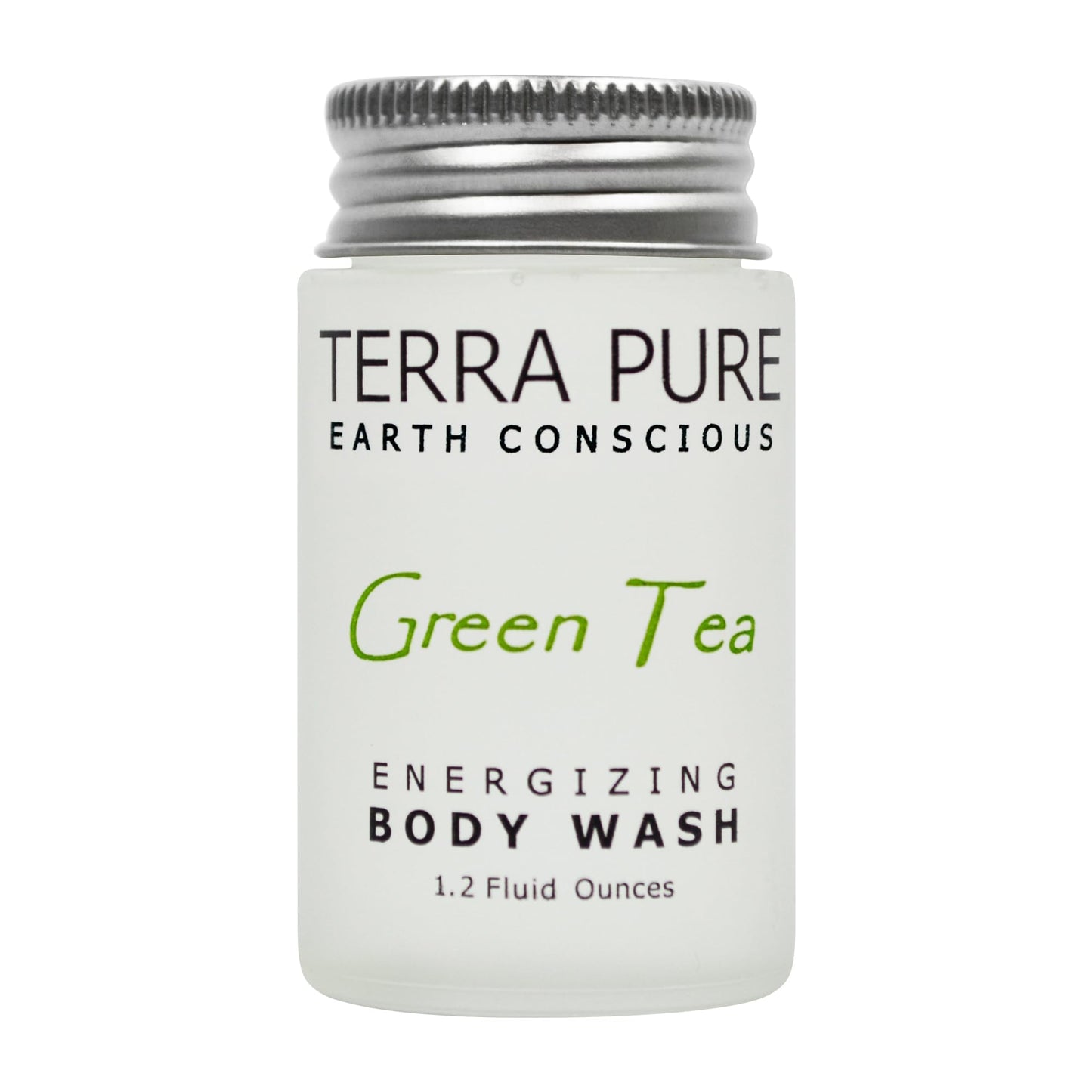 Terra Pure Green Tea Body Wash, 1.2 oz. In Jam Jar With Organic Honey And Aloe Vera (Case of 300)