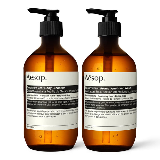 Aesop Resurrection Aromatique Hand Wash, Geranium Leaf Body Cleanser | 500mL/16.67oz | Paraben, Cruelty-free & Vegan