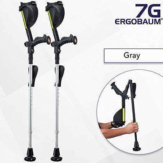 Ergoactives Ergobaum Prime 7TH Generation Forearm Crutches - Adult - Senior.com Forearm Crutches