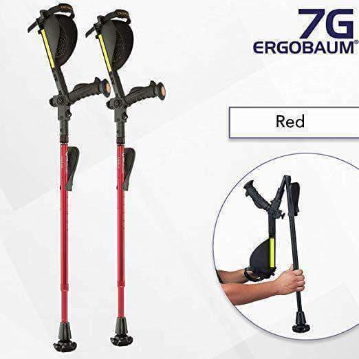 Ergoactives Ergobaum Prime 7TH Generation Forearm Crutches - Adult - Senior.com Forearm Crutches
