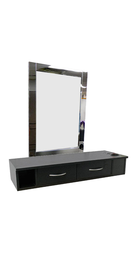 Athena Two drawer Cabinet Black