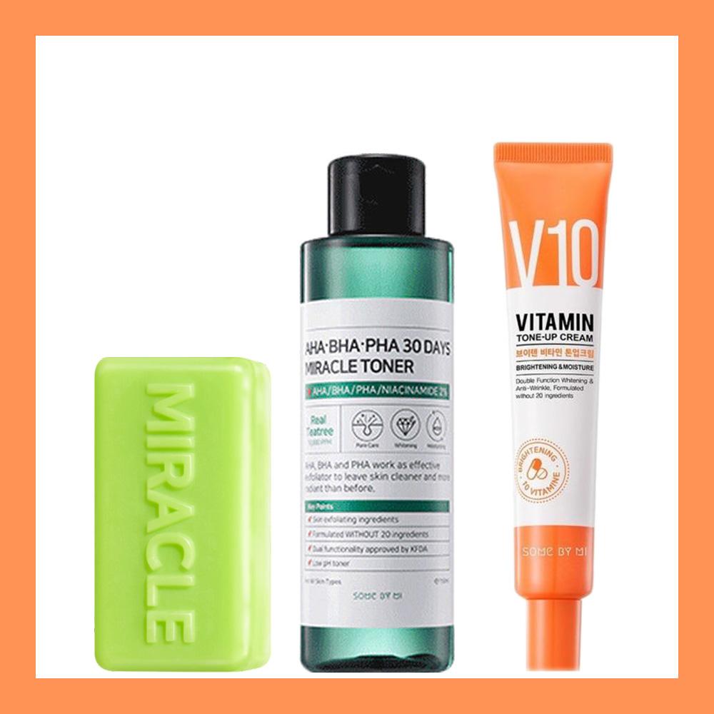 SOME BY MI Miracle Set #Soap + Toner + V10 Cream