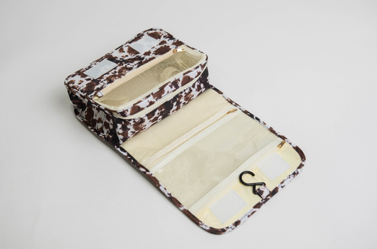 Cow Print Makeup Bag
