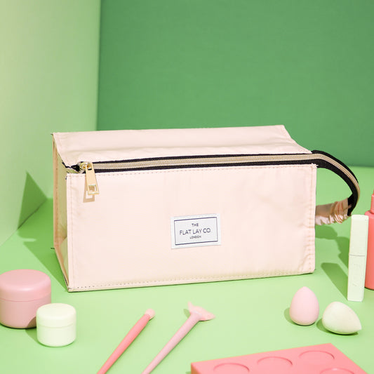 XXL Makeup Box Bag and Tray in Blush Pink