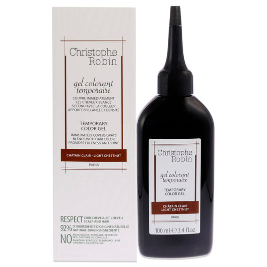 Temporary Color Gel - Light Chestnut by Christophe Robin for Men - 3.4 oz Hair Color