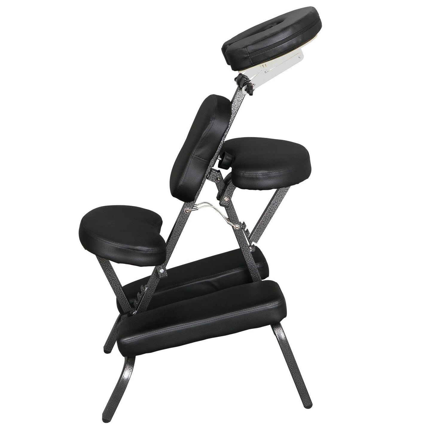 Portable Folding PU Leather Pad Travel Tattoo Spa Salon Massage Chair Black