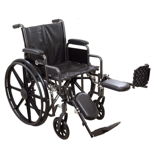 ProBasics Comfort Standard Wheelchair - Height Adjustable Seat - Flip Back Desk Arms - Senior.com Wheelchairs