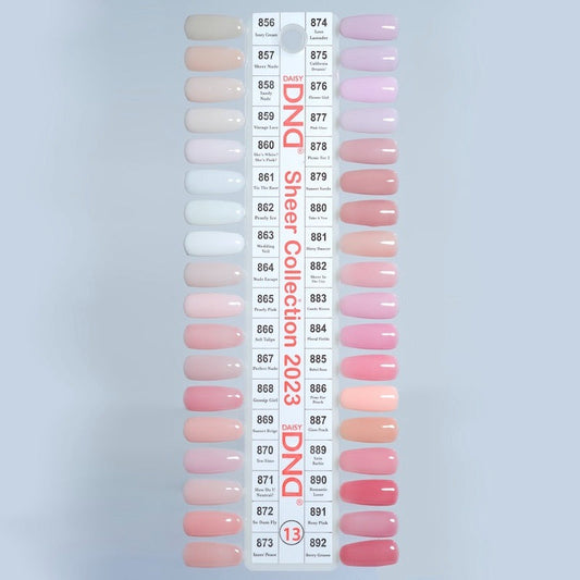 DND Sheer Collection 36 Colors Duo Gel Polish
