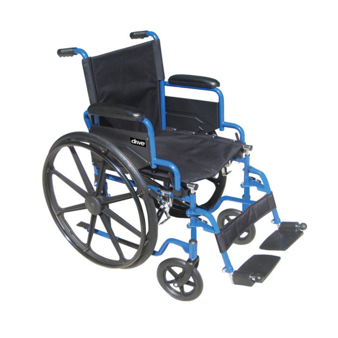 Drive Medical Blue Streak Lightweight Wheelchair - Senior.com Wheelchairs