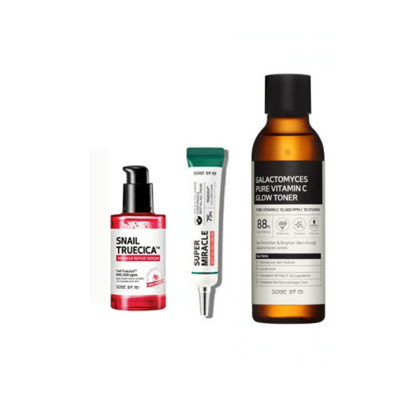 SOME BY MI Snail Truecica Plus Galactomyces Toner Plus 14 Days Super Miracle Spot All Kill Cream