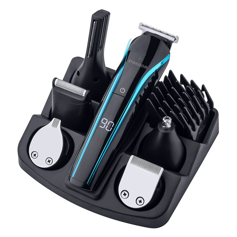 Rechargeable Electric Hair Clipper - Get a Long-Lasting Battery Life & Perfect Hair Cuts for Eyebrows, Shaving & Nose Hair Trimming!