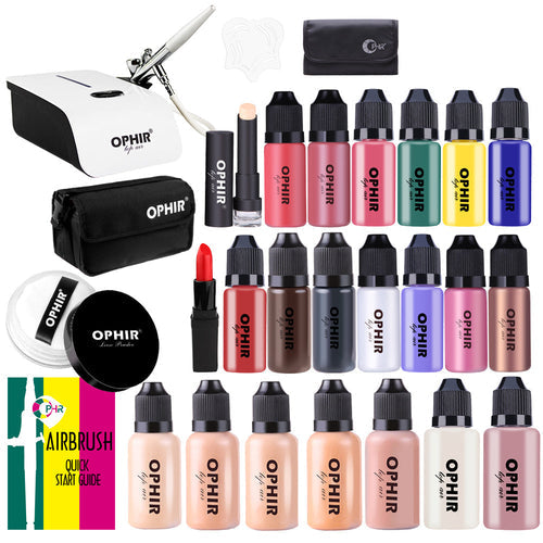 Airbrush Makeup Set Professional Airbrush Foundation 7 Colors;  Eye