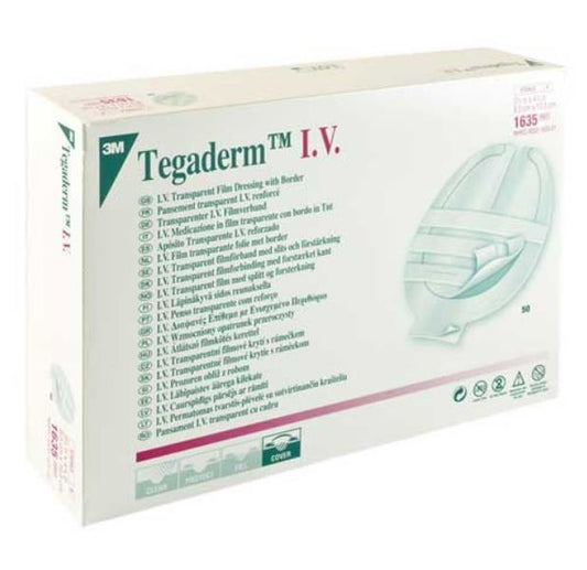 Tegaderm 1635 I.V. Transparent Film Dressing, Case of 200