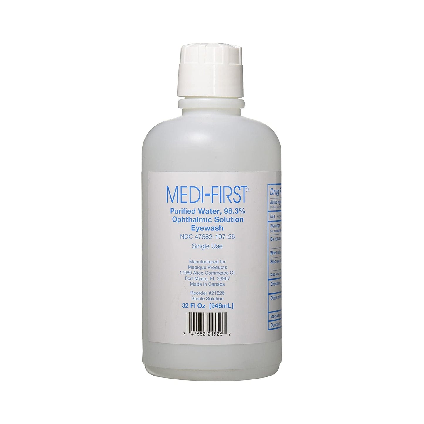 Medi-First® Ophthalmic Solution Eyewash, 32 oz.