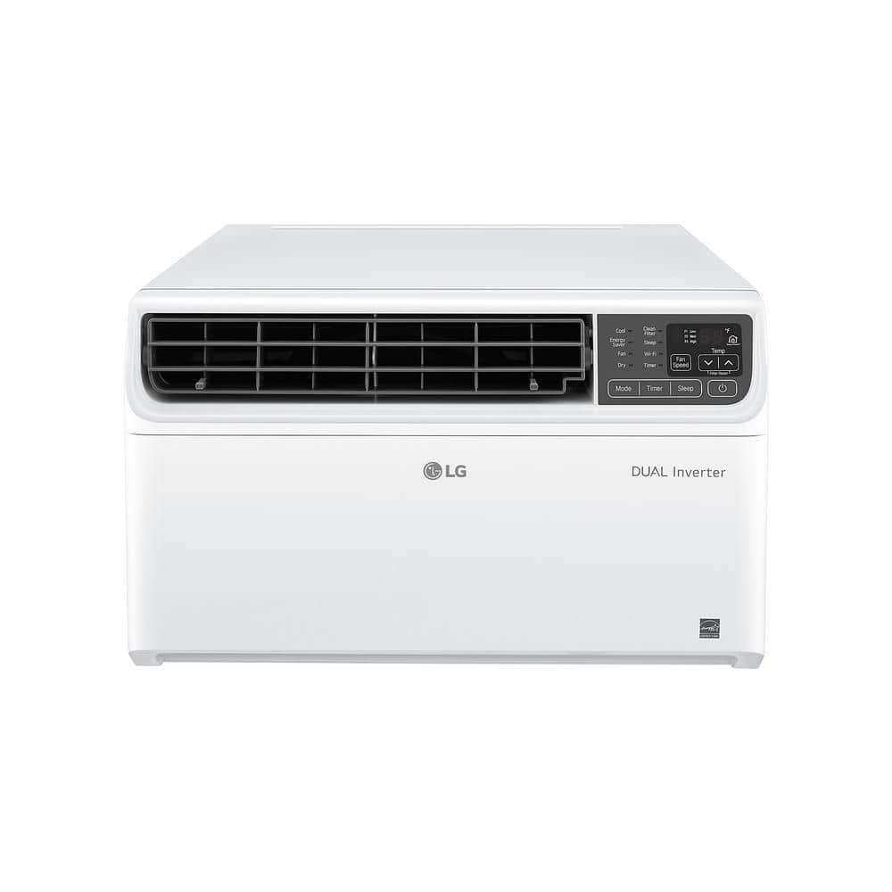 LG 8,000 BTU 115V Window Air Conditioner Cools 350 Sq. Ft. with Dual Inverter - $240