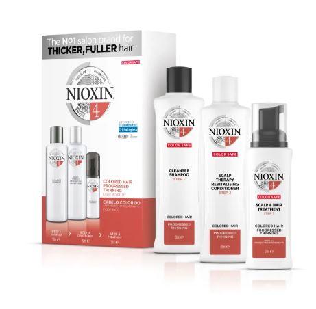 System 4 Scalp Natural Hair Thicker Fuller Advanced Tuning 3 Products - Nioxin