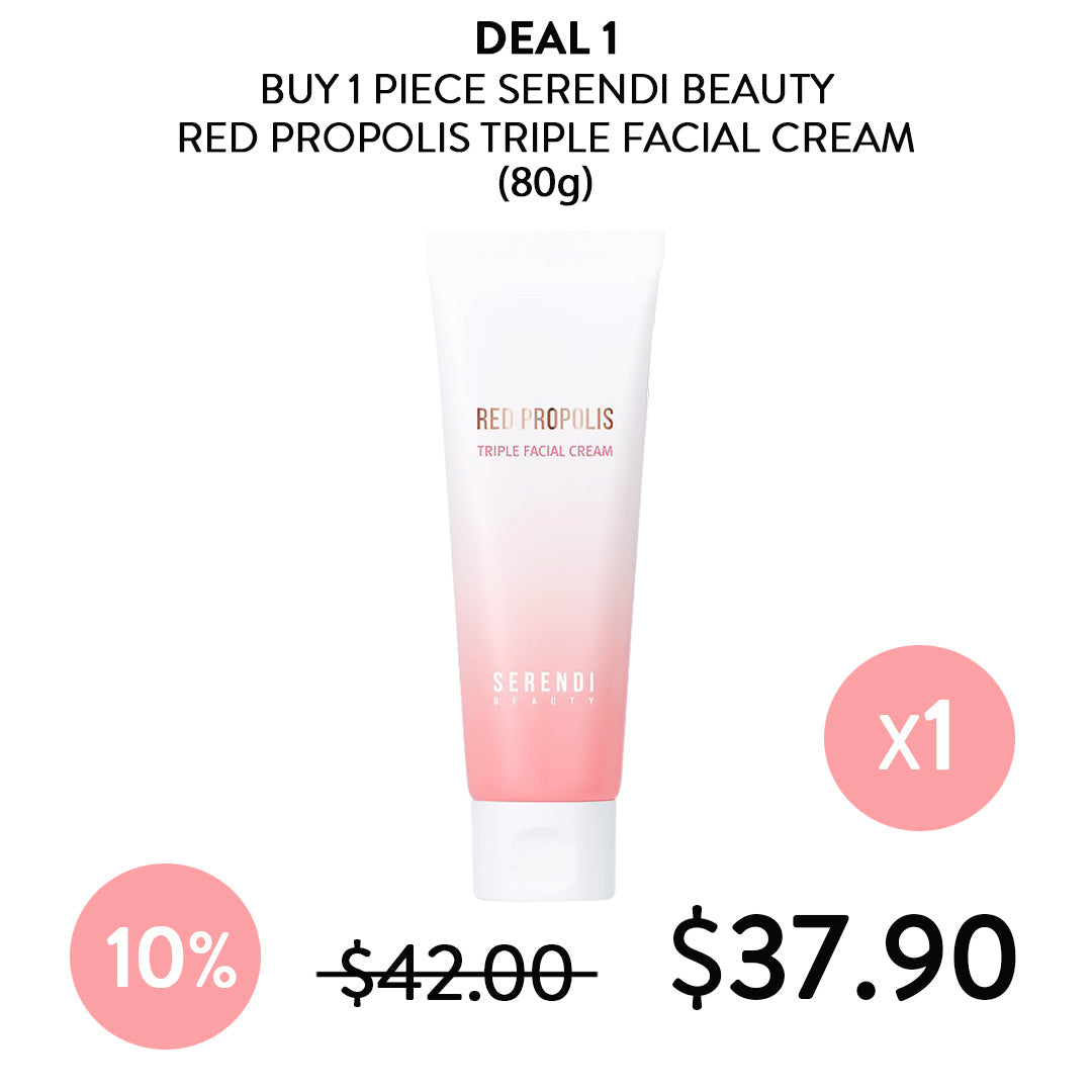 [SERENDI BEAUTY] Red Propolis Triple Facial Cream 80g - COCOMO
