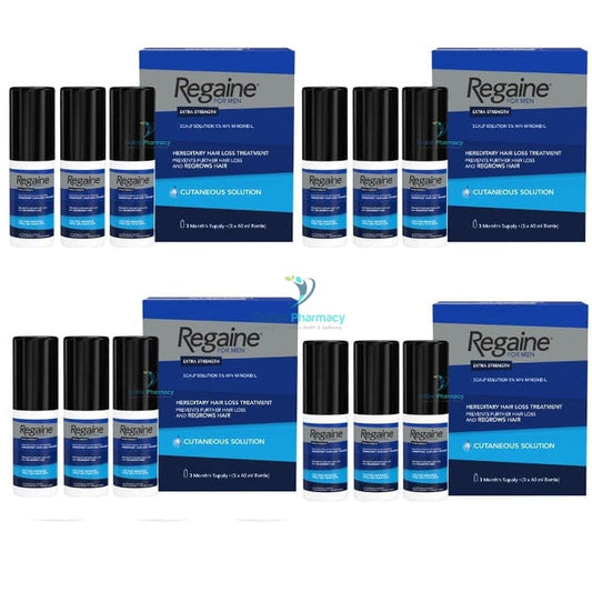 Regaine (minoxidil) 5% Solution For Men (12 Month Supply) - 12 x 60ml Pack