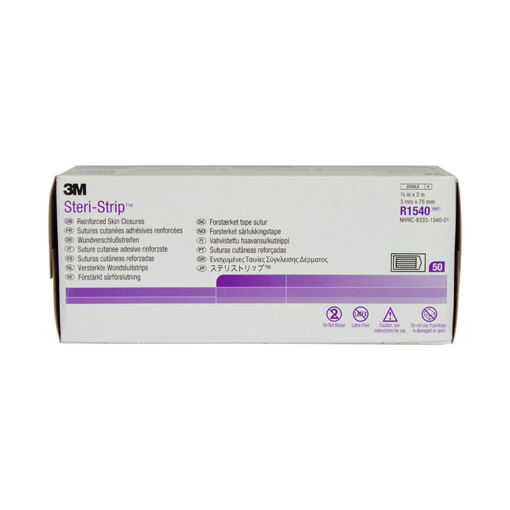 3M Steri-Strip R1540 Reinforced Adhesive Skin Closures Case of 1000 69121014